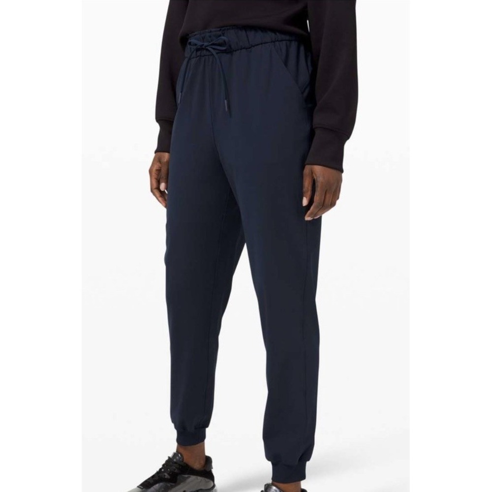 Lululemon Women's Stretch High Rise Jogger Pants Navy Blue Size 8
